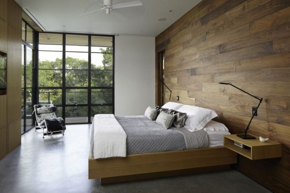 camera da letto in legno