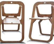 كرسي الخشب الرقائقي DIY