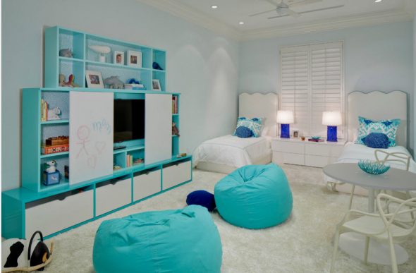 frameloze meubels blauw