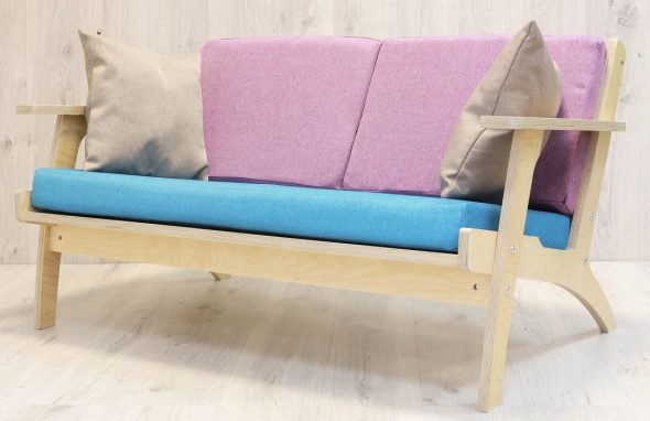 plywood soffa