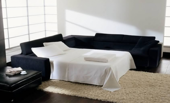 מיטת ספה עם מזרן אורתופדי