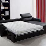 sofa Perancis katil hitam