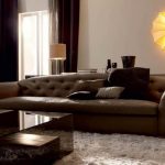 brun soffa modern design