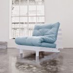 fauteuil lit bleu