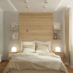 luce del letto in legno massello