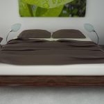 fából készült ágy modern design