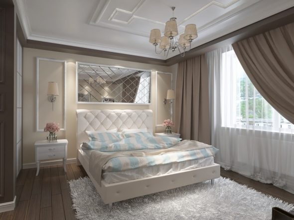 neoklasyczne łóżko