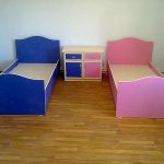 multi-gekleurde bedden