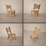الخشب الرقائقي كرسي الصورة للطي