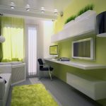 tizenéves szobája fehér zöld