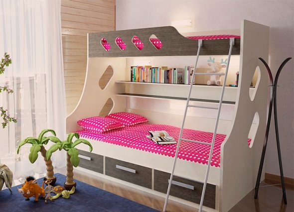 Katil-katil untuk kanak-kanak perempuan