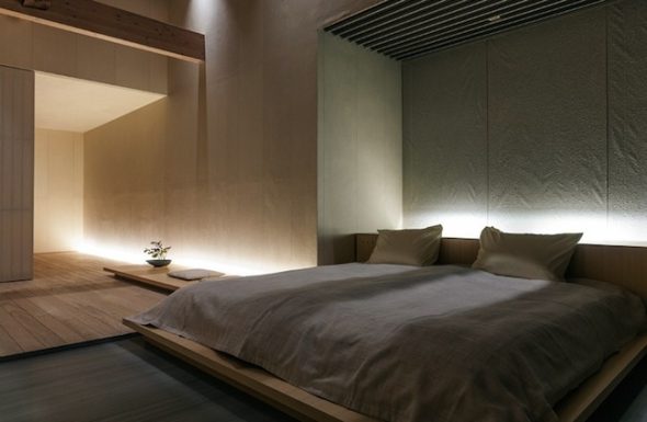 Minimalistisk sovrum design