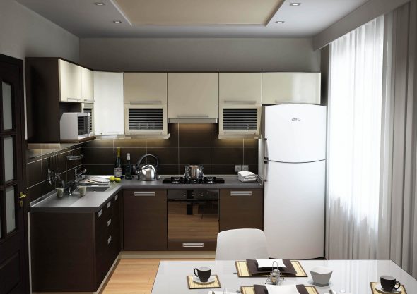 Foto di interior design della cucina