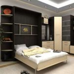 Integrerad säng i garderoben
