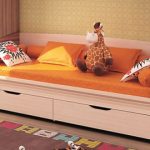 Katil sofa remaja dengan laci