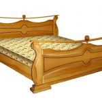 سرير من الصنوبر الصلبة أنيقة