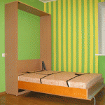 Zvedací postel v interiéru
