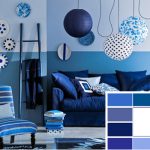 Modrá barva v interiéru bytu