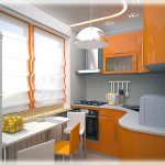 Varianten van lay-outs voor de reparatie van kleine keukens