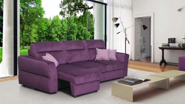 Eurobook soffa lila