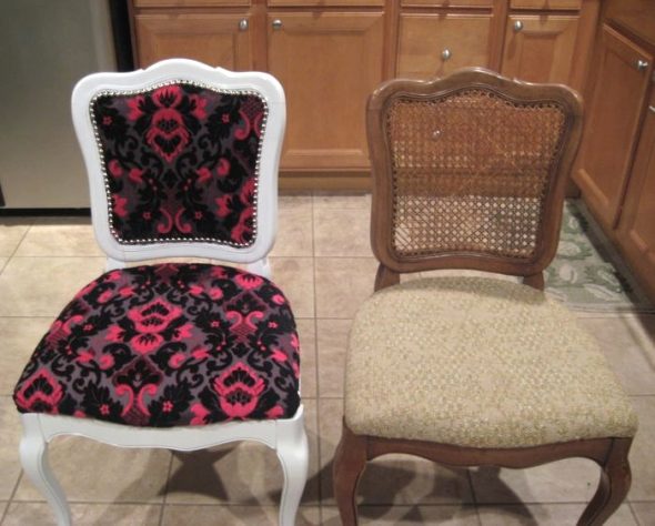 židle před a po