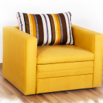 כיסא מיטה צהובה
