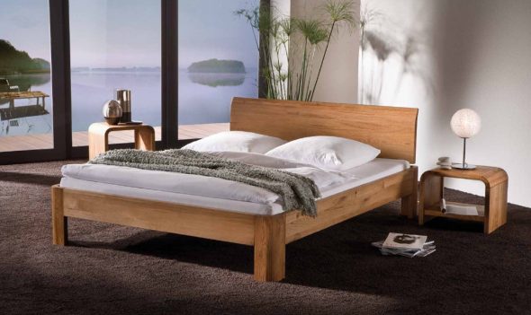 Les principaux modèles de lits dans leur conception ne contiennent pas de grandes baies de bois