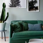 sofa cover groen