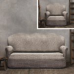 eurocovers untuk sofa dan kerusi berlengan kelabu
