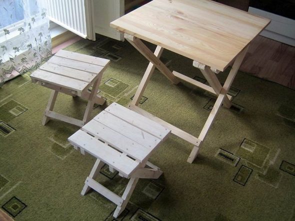 tavolo fatto in casa