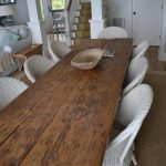 oude houten tafel