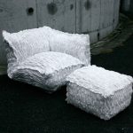 Huonekalut on valmistettu epätavallisista materiaaleista kotiin