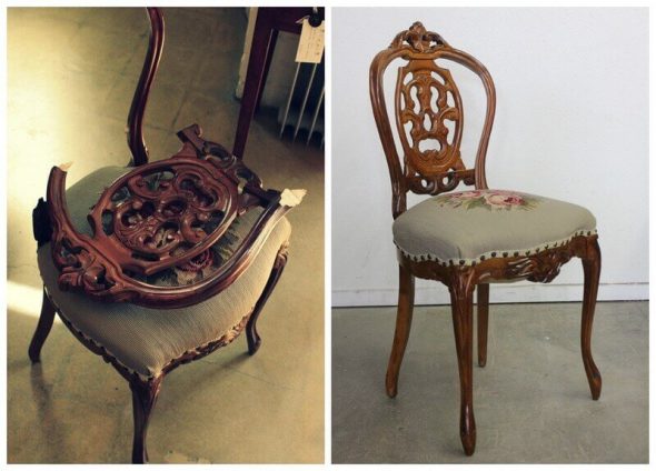 A székek otthoni helyreállítása