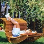 Chaise de jardin à bascule faites-le vous-même