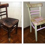 Staré vrásčitá židle