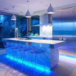 Dapur pencahayaan LED hiasan
