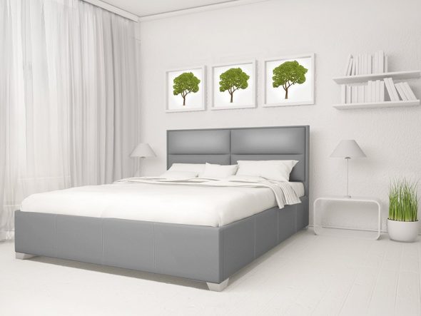 Tempat tidur dengan gaya minimalis