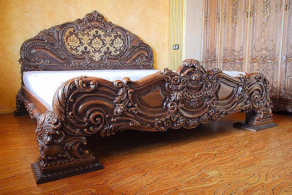 Original säng i vintage stil