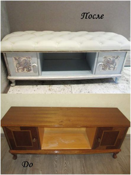 wijziging van oude Sovjet-meubels