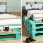 Exempel på sängar från pallar av olika höjder