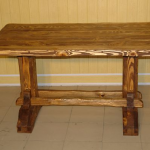 Meja oak tahan lama lakukan sendiri