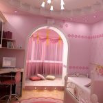 Rózsaszín hálószoba egy igazi hercegnő számára