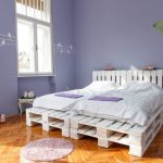 Slaapkamer van pallets Lilac