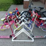 Parkeren voor fietsen van PVC-buizen