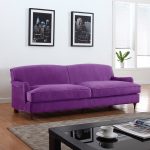 Velvet lyxig lila soffa