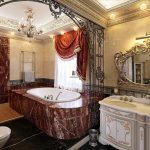 Design de salle de bain de luxe inhabituel