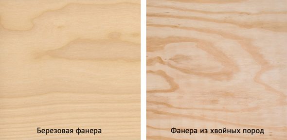 Multiplex van verschillende houtsoorten