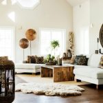 Eco-stijl woonkamer met Amerikaanse walnoot