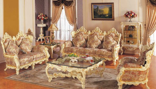 غرفة المعيشة الباروكية