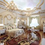 Interno camera da letto barocco